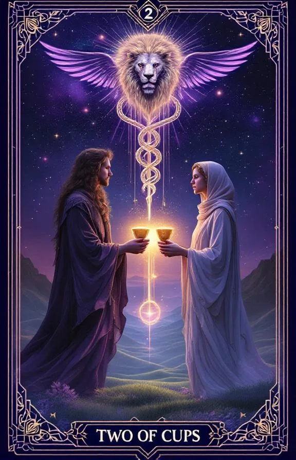 Dois de Copas tarot card