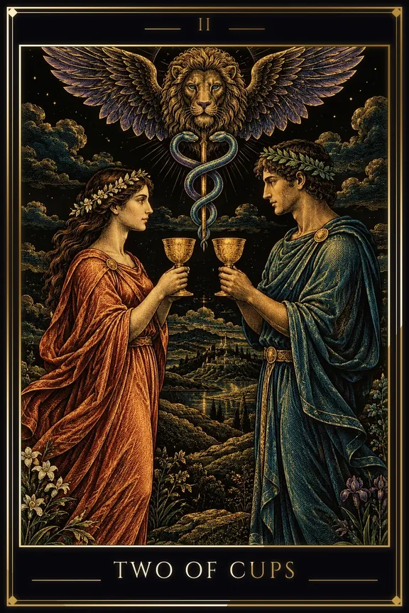 Two of Cups tarot card