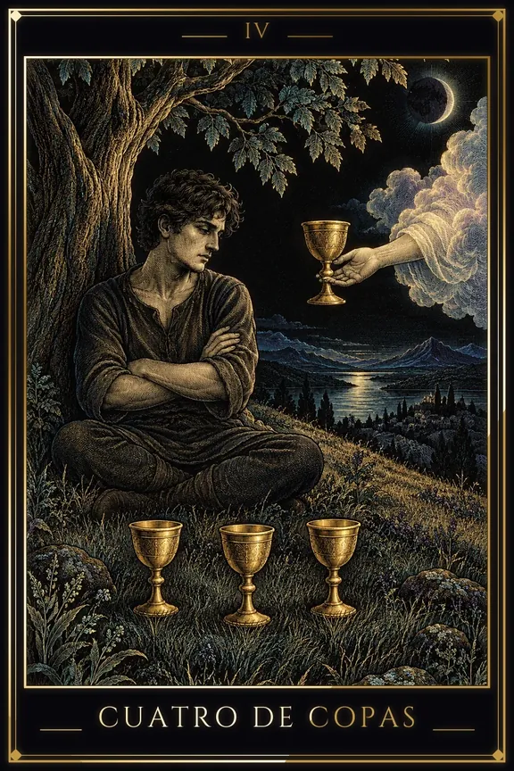 Four of Cups tarot card