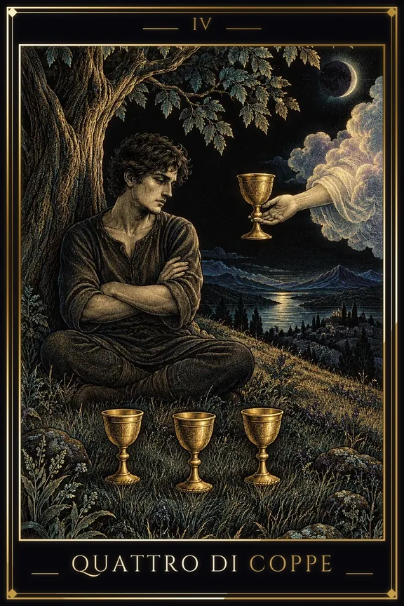 Four of Cups tarot card