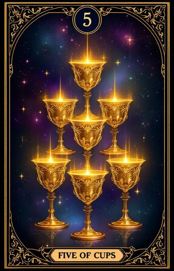Five of Cups tarot card