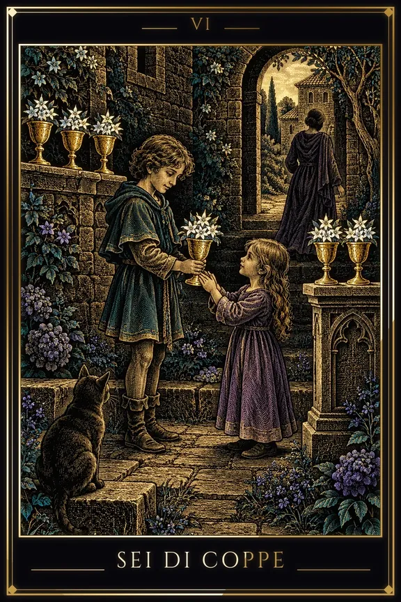 Six of Cups tarot card