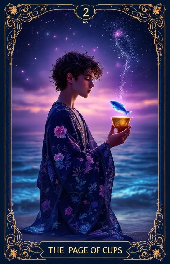 Valet de Coupes tarot card — Minor Arcana