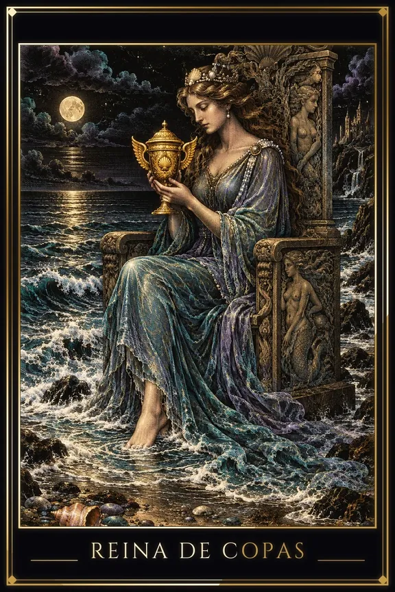 Reina de Copas tarot card
