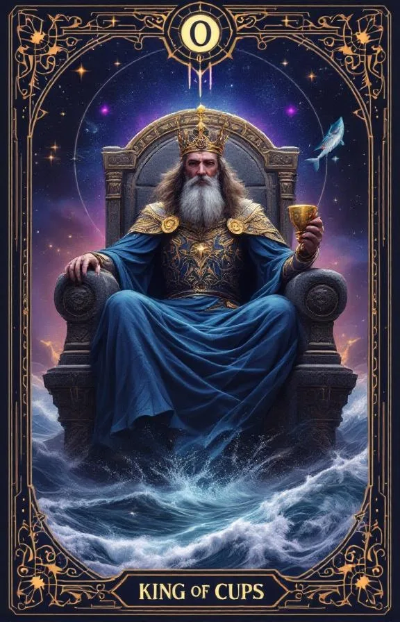 Roi de Coupes tarot card — Minor Arcana