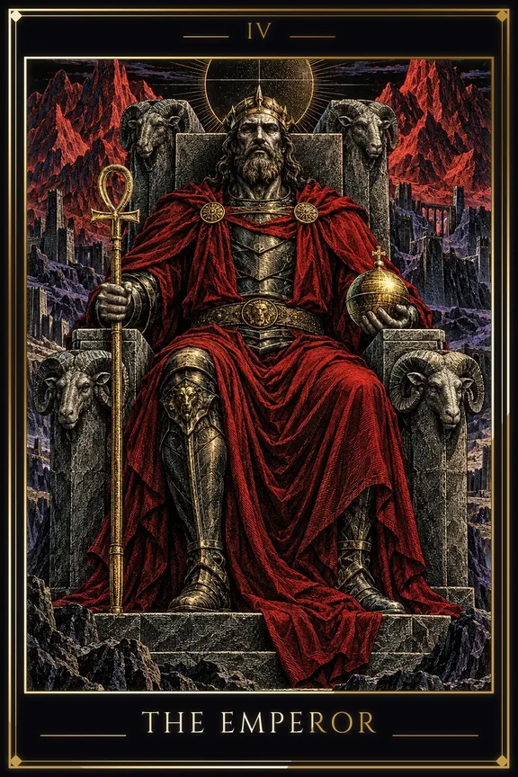 The Emperor tarot card — Major Arcana