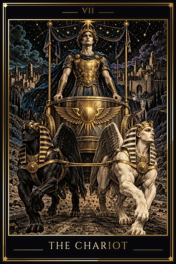 The Chariot tarot card