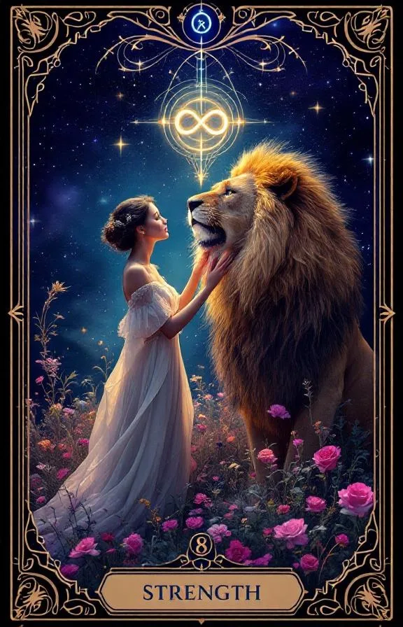 Strength tarot card