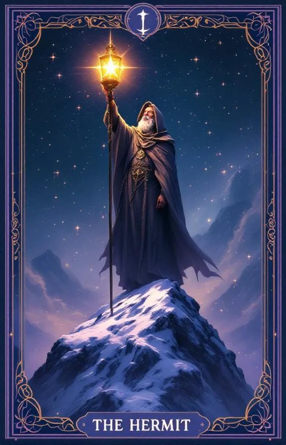 The Hermit tarot card