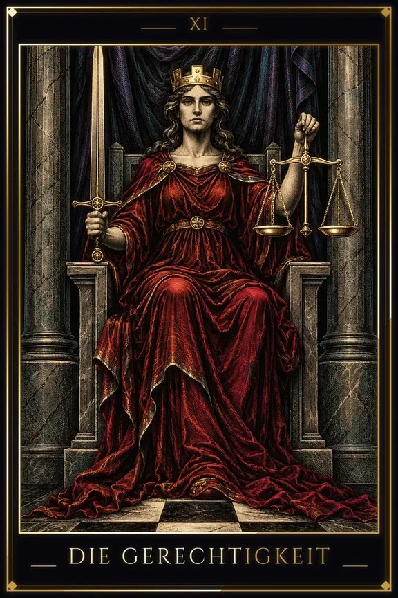 Justice tarot card
