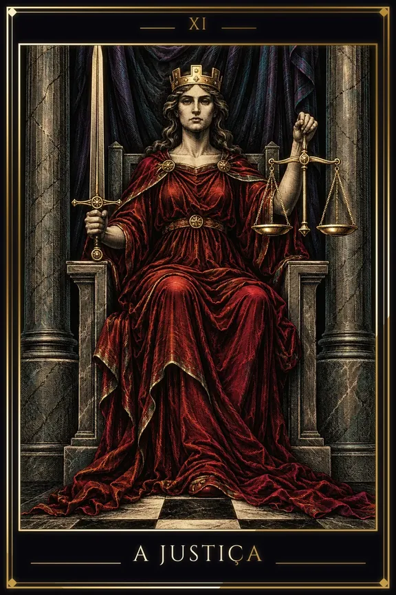 A Justiça tarot card
