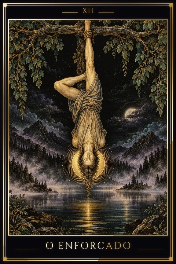 O Enforcado tarot card — Major Arcana