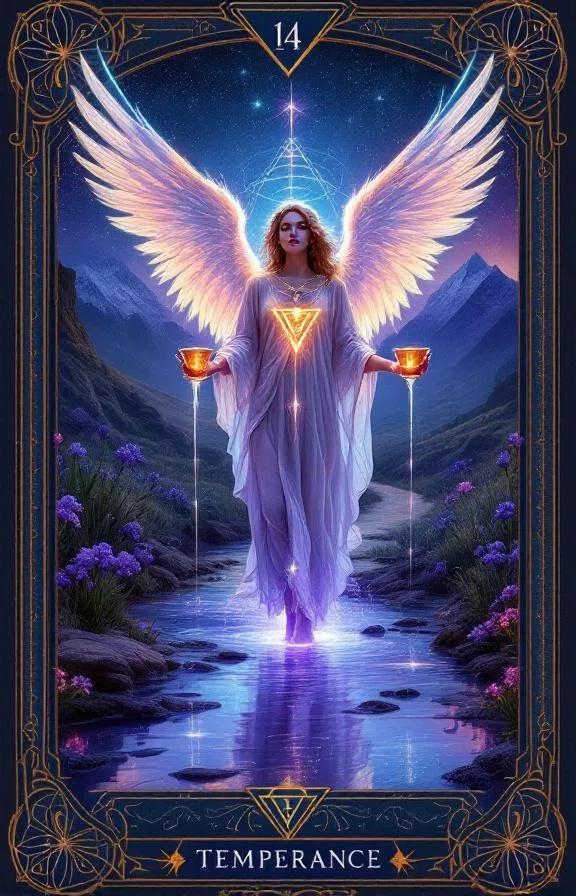 Temperance tarot card
