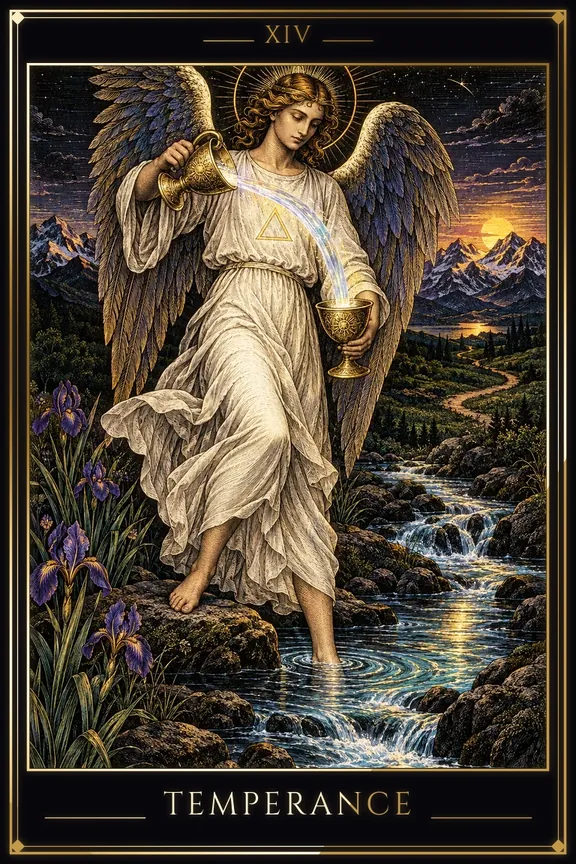 Temperance tarot card
