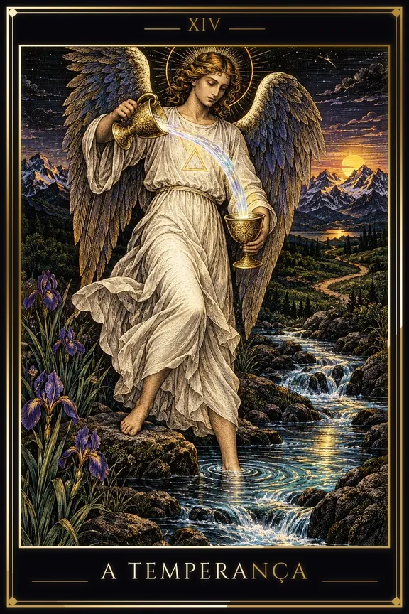 Temperance tarot card
