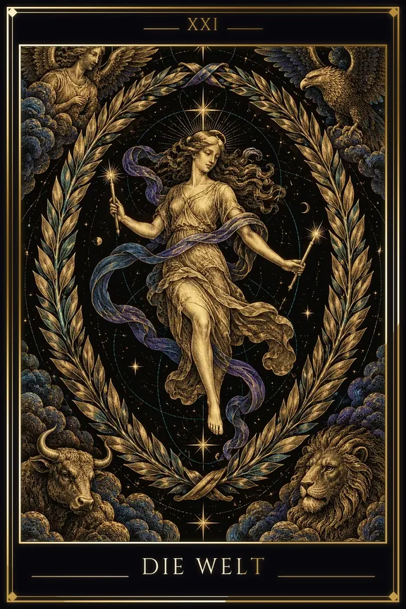 The World tarot card