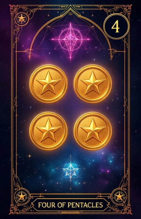 Four of Pentacles tarot card
