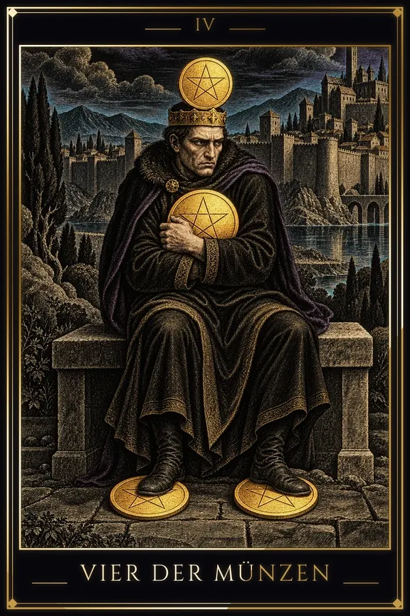 Four of Pentacles tarot card