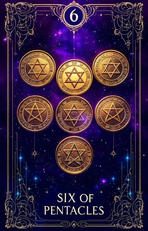 6 Denarów tarot card