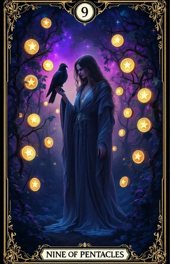 Nove di Denari tarot card
