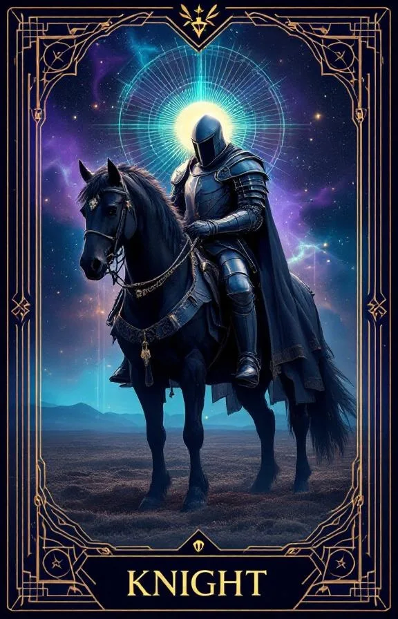 Cavaliere di Denari tarot card