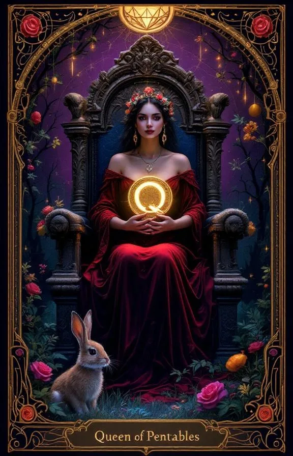 Queen of Pentacles tarot card