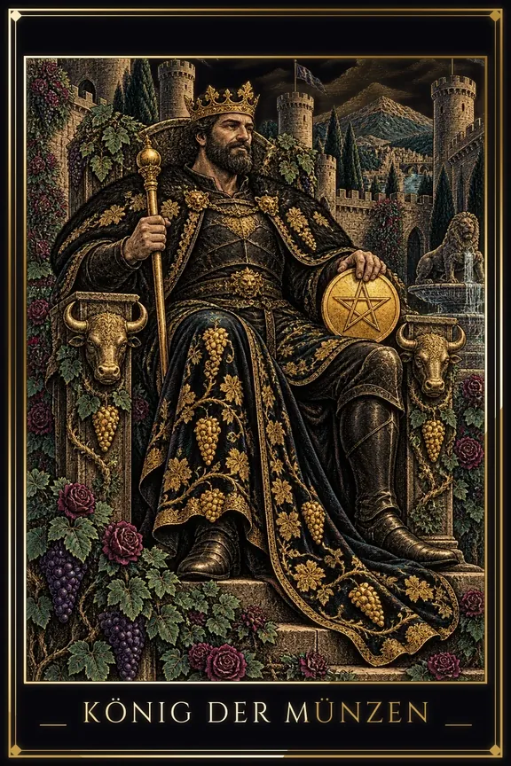 König der Münzen tarot card