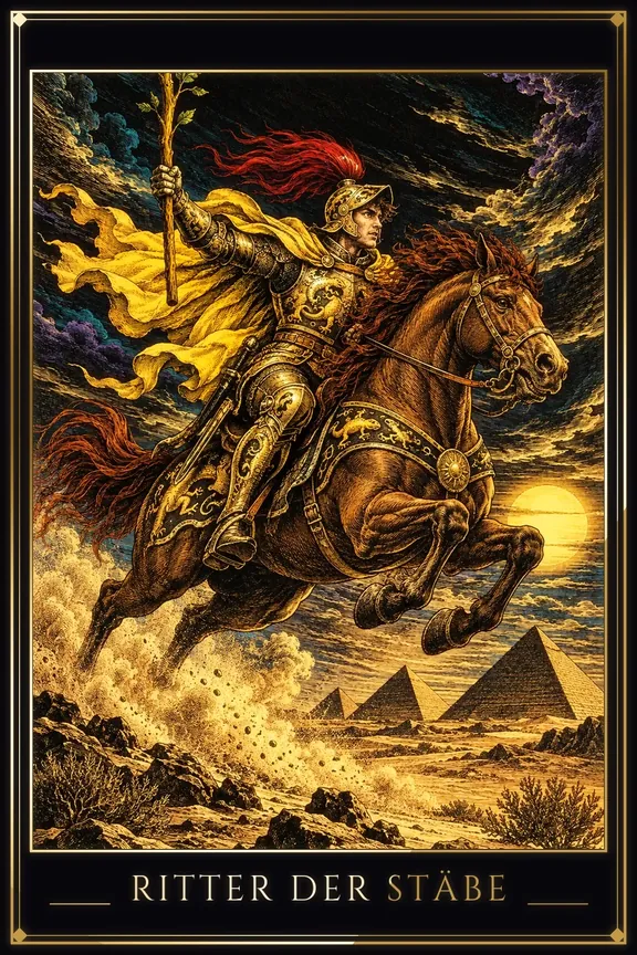 Ritter der Stäbe tarot card