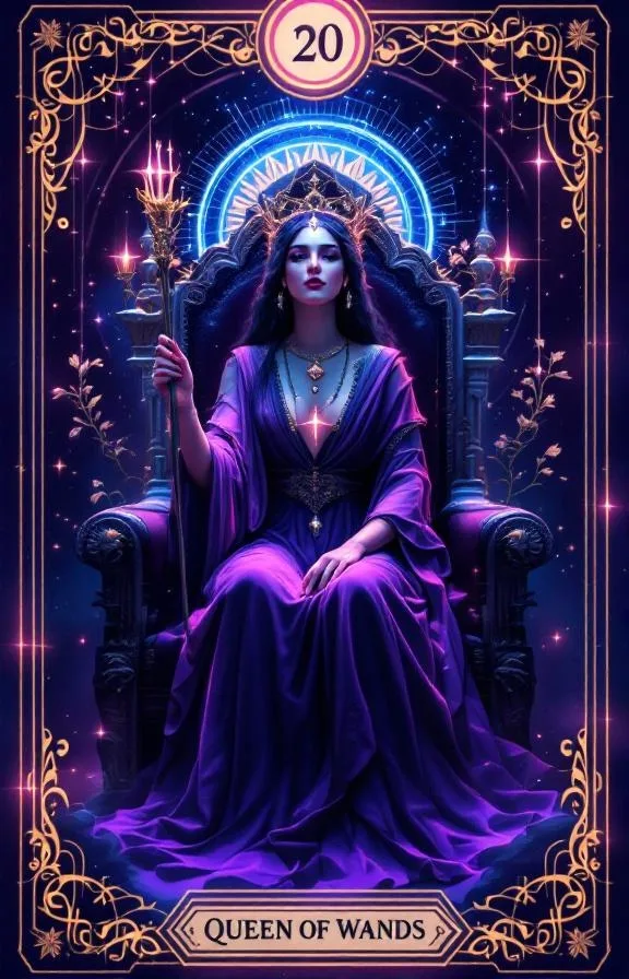 Reina de Bastos tarot card