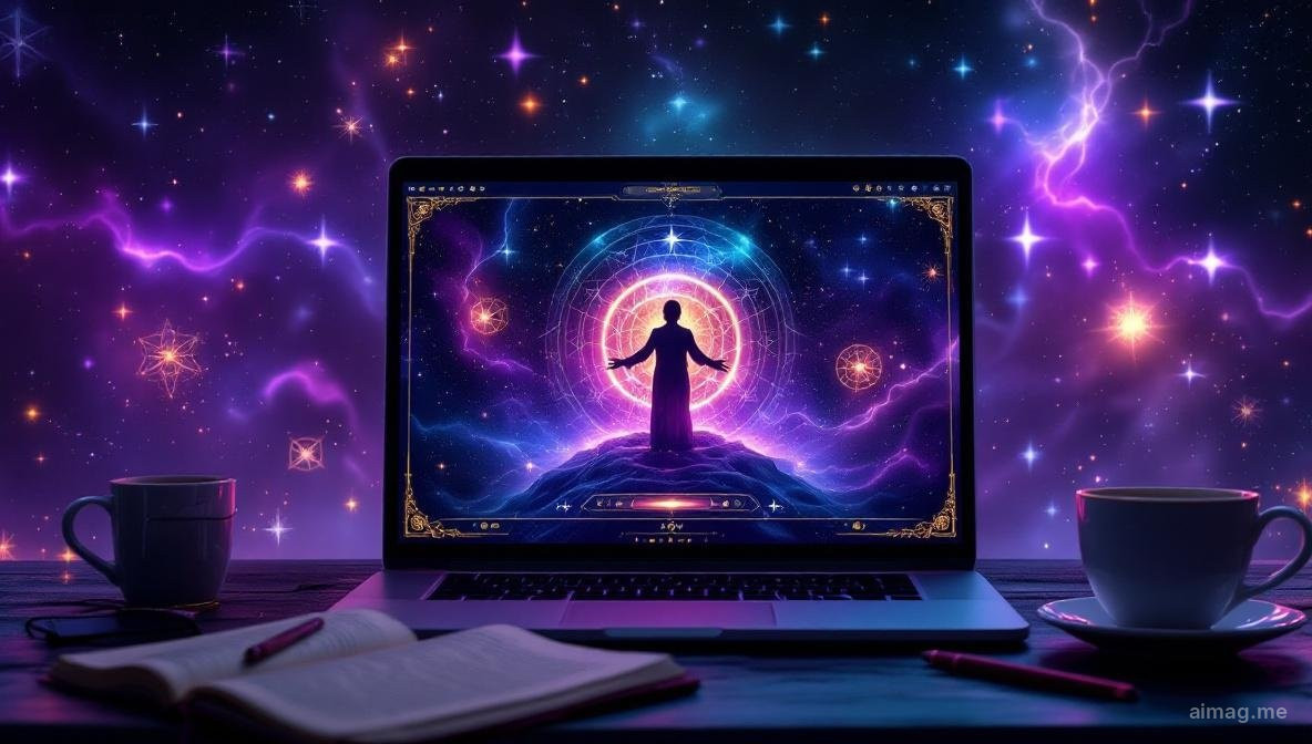 Multiple browser windows showing different tarot reading interfaces, arranged to suggest comparison and evaluation of various online tarot platforms