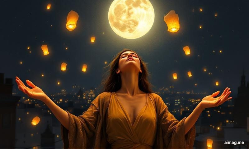 Tworzenie Rytuału na Pełnię — świeca, karty i dziennik w miękkim klimacie księżycowym