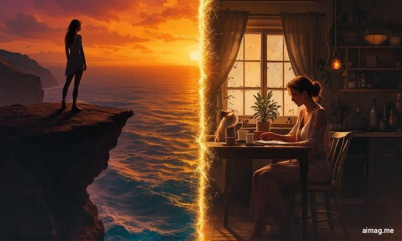 A tarot spread showing a mix of Major and Minor Arcana cards laid out on velvet, illustrating how archetypal themes blend with everyday situations in a single reading