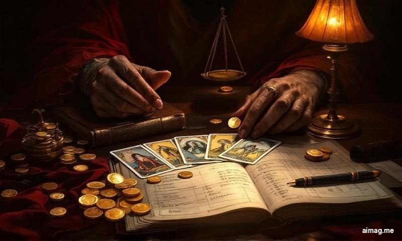 The Financial Clarity Spread — five cards arranged with golden light suggesting abundance and clarity