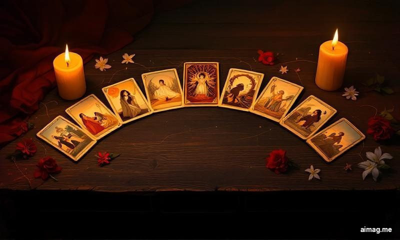 The Bridge Spread — seven cards arranged in an arc connecting two sides