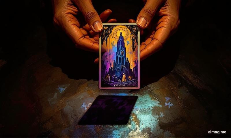 Four tarot cards displayed at different angles from upright to fully reversed, illustrating the spectrum of energy expression from clear to complicated