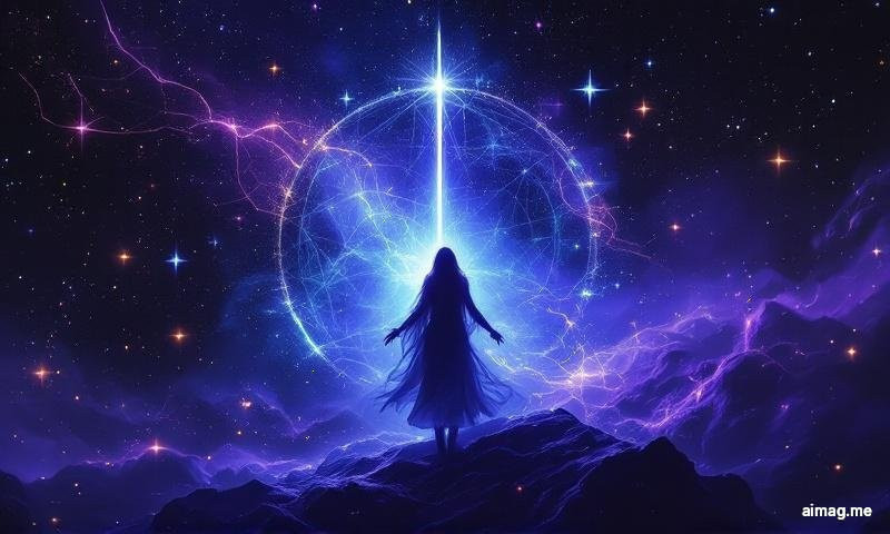 Szóstka Mieczy w Skrócie — zakapturzona postać i dziecko przeprawiają się przez spokojną wodę łódką z sześcioma mieczami sterczącymi pionowo na dziobie