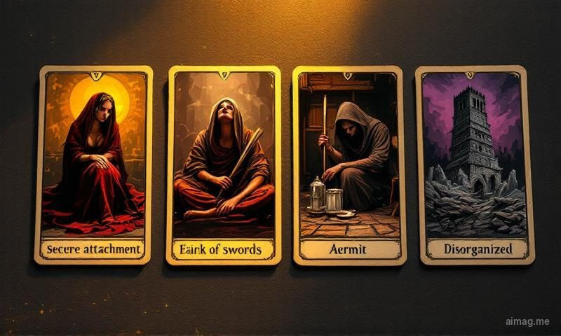 A single tarot card illuminated against a dark background, suggesting the quiet clarity that comes from understanding your own relational patterns