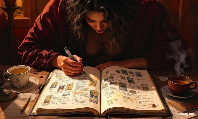 A flat-lay of different journaling formats — a structured template, a bullet journal spread, and a notes app on a phone