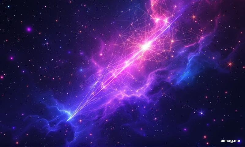 Trójka Mieczy w Skrócie — trzy miecze przebijają jaskrawoczerwone serce na burzliwym, deszczowym niebie