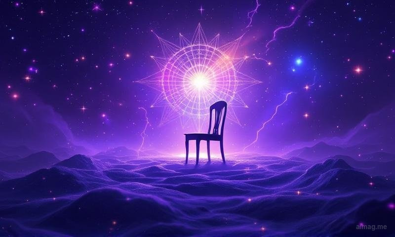 Tarot cards on a Wigilia table beside an oplatek wafer and candles, warm light, white tablecloth with hay visible at the edge