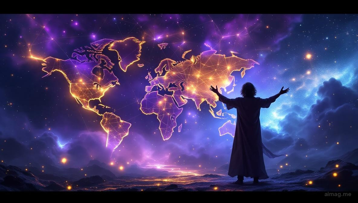 Władcza postać na tronie rzeźbionym w salamandry i płomienie, trzymająca kwitnącą różdżkę z cichym autorytetem, ciepłe złote światło promieniujące na zewnątrz z sali tronowej