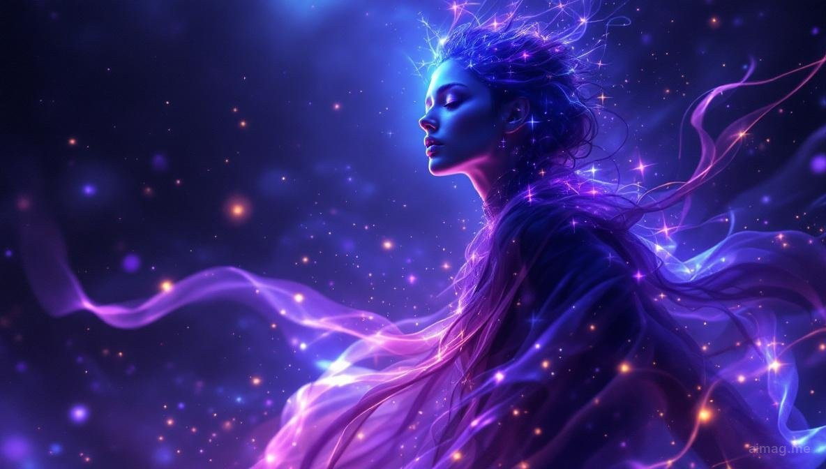 Karty tarota ułożone na ciemnej drewnianej powierzchni z jesiennymi liśćmi, świecami i mglistą październikową atmosferą, przywołującą przejście w sezon cienia