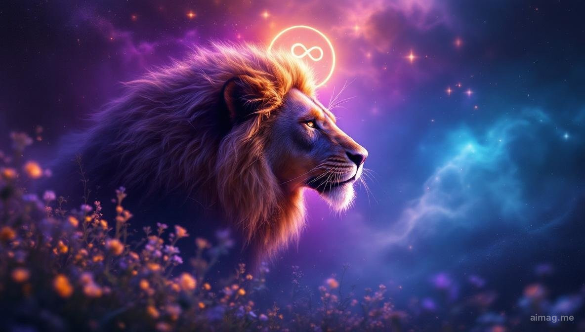 Karta Siły w tarocie — kobieta delikatnie zamykająca pysk lwa